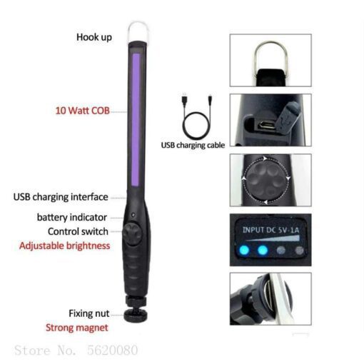 Portable Supercharged UVC Wand Disinfects Sanitize Surface
