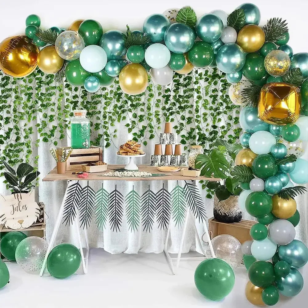 12/24/36 Pcs Artificial Ivy Leaves Garland | Realistic Greenery Hanging Plant Vine Decor - Ninjanew