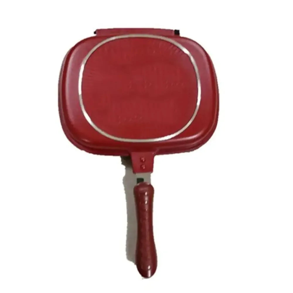 28cm Double Side Grill Fry Pan Cookware Stainless Steel - Ninjanew