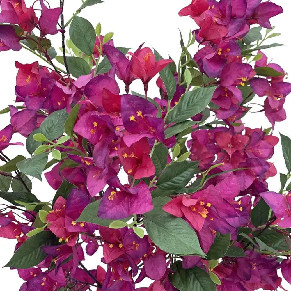 3.94FT Artificial Bougainvillea Tree | Rose Red Faux Tree for Studio, Home & Patio Decor - Ninjanew