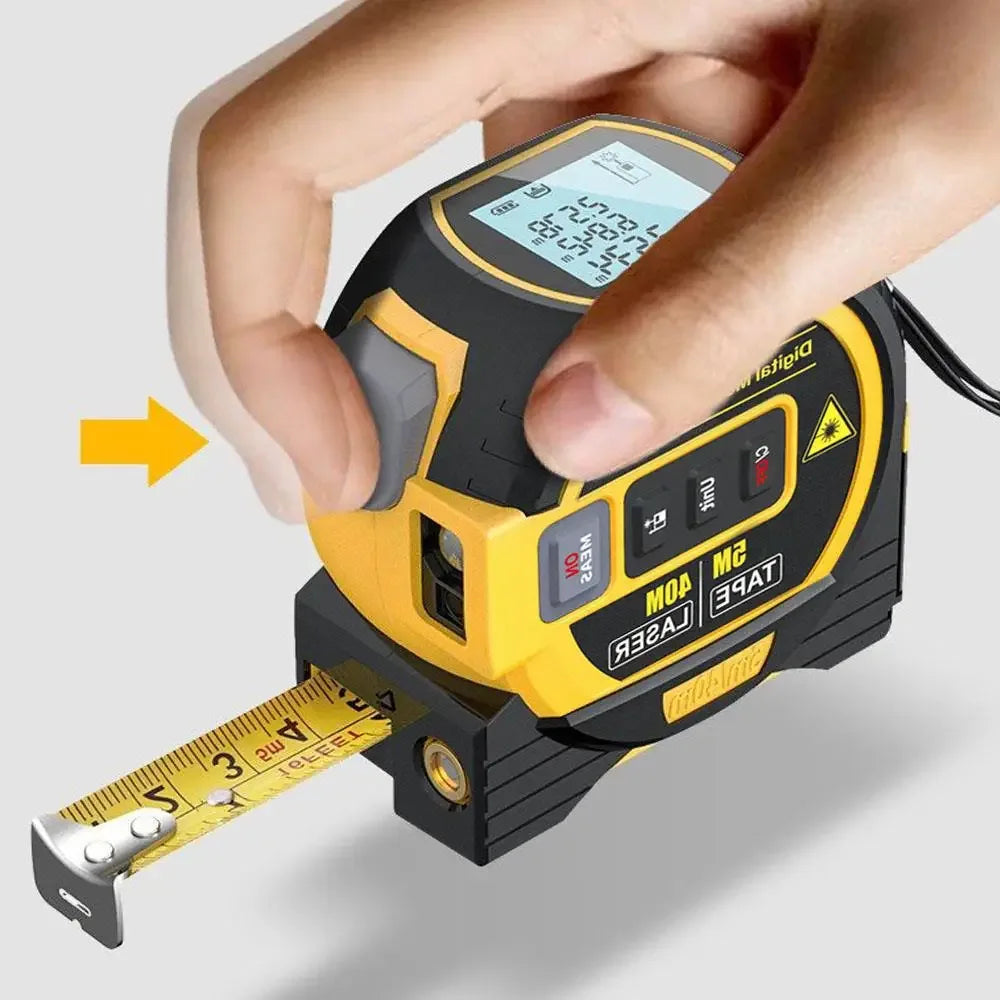 3 In 1 Digital Laser Tape High Precision Rangefinder Measuring Tool - Ninjanew
