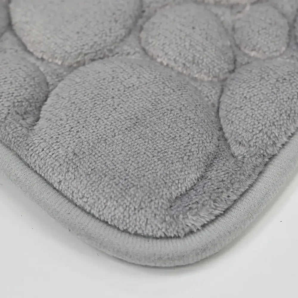 3-Piece Solid Color Simple Bathroom Mat Set Water-Absorbent, Non-Slip, Soft Microfiber - Ninjanew