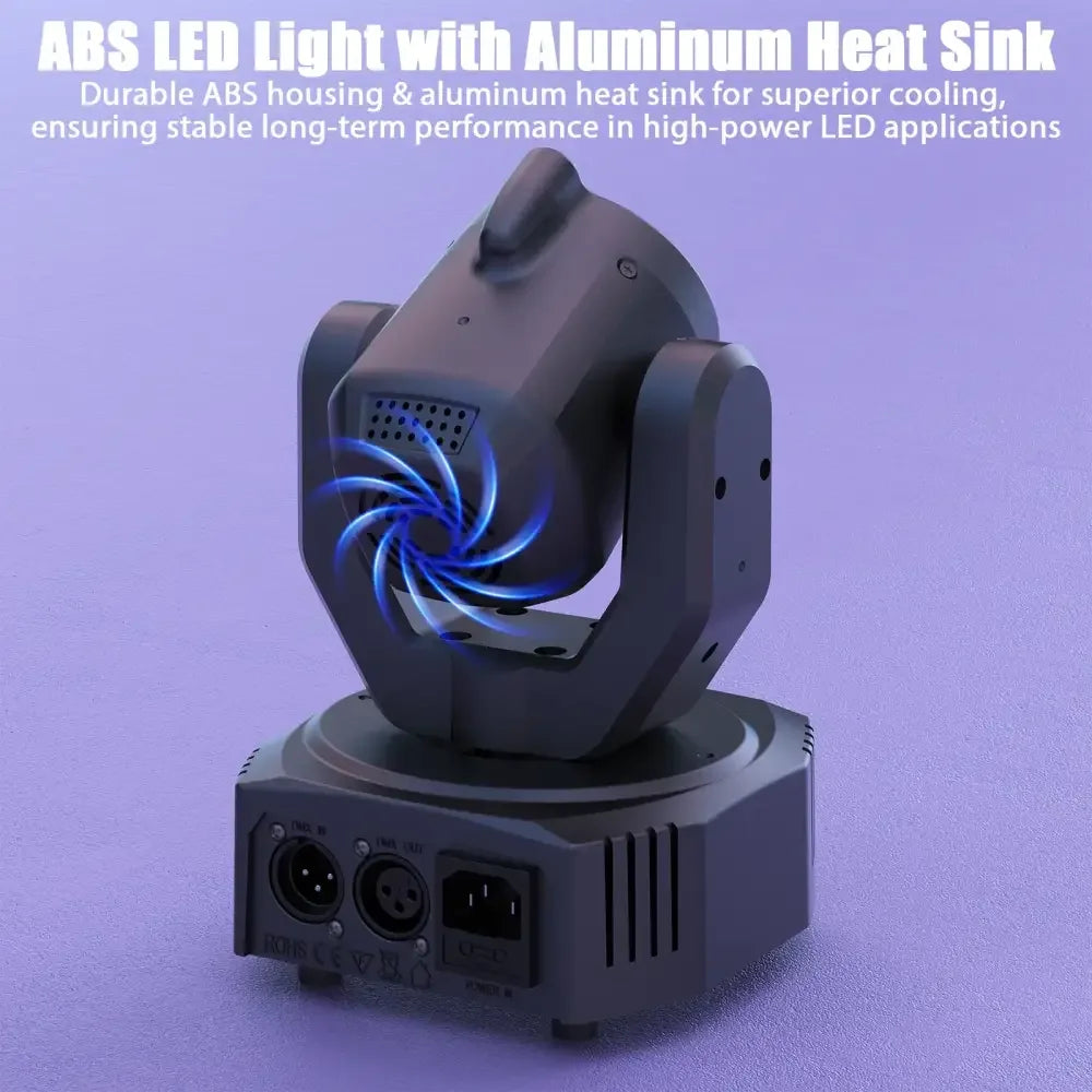 30W RGB Moving Head Light DMX, Sound Activated Beam Pattern Projector - Ninjanew