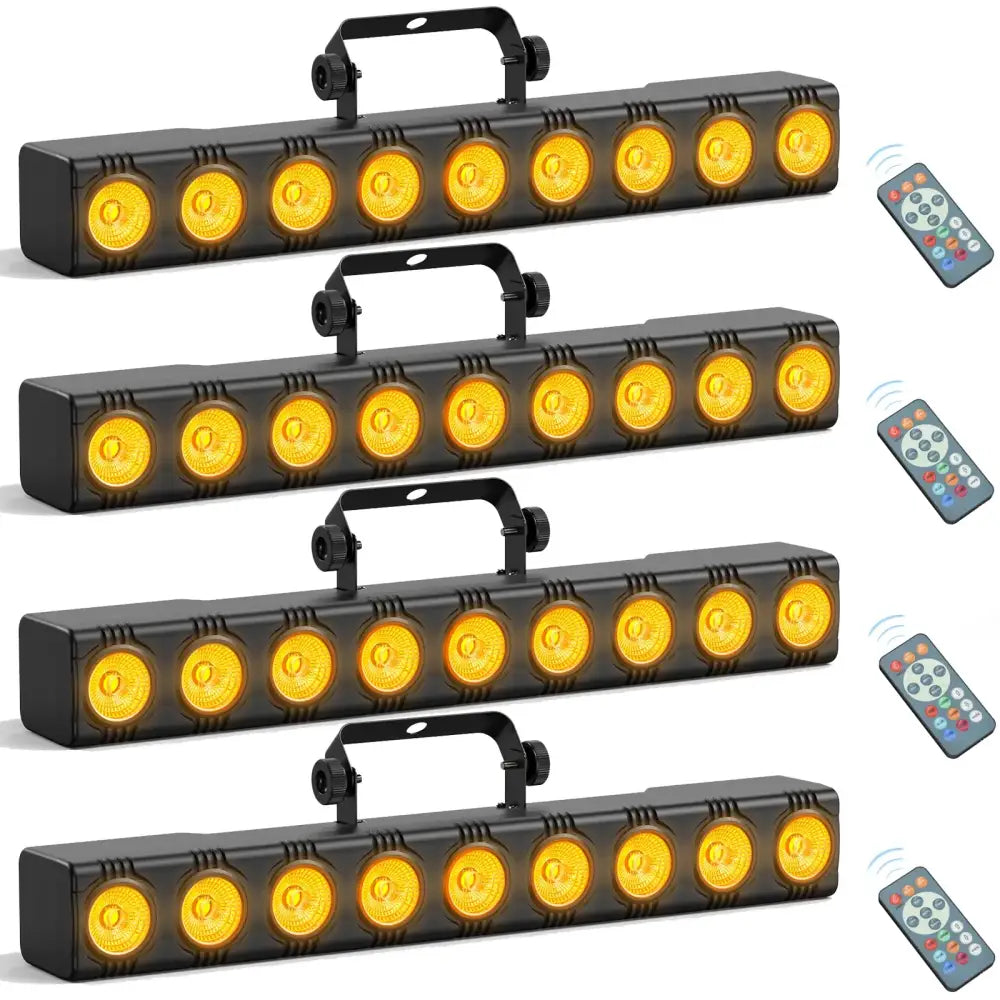 36W RGBW 4-in-1 LED Wall Wash Light Bar with 12 Yellow Lights