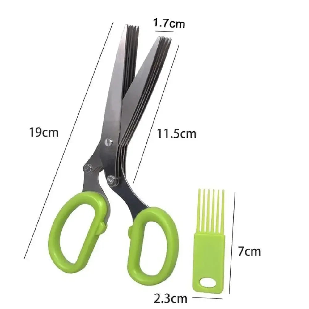 5-Blade Veggie Scissor - Green