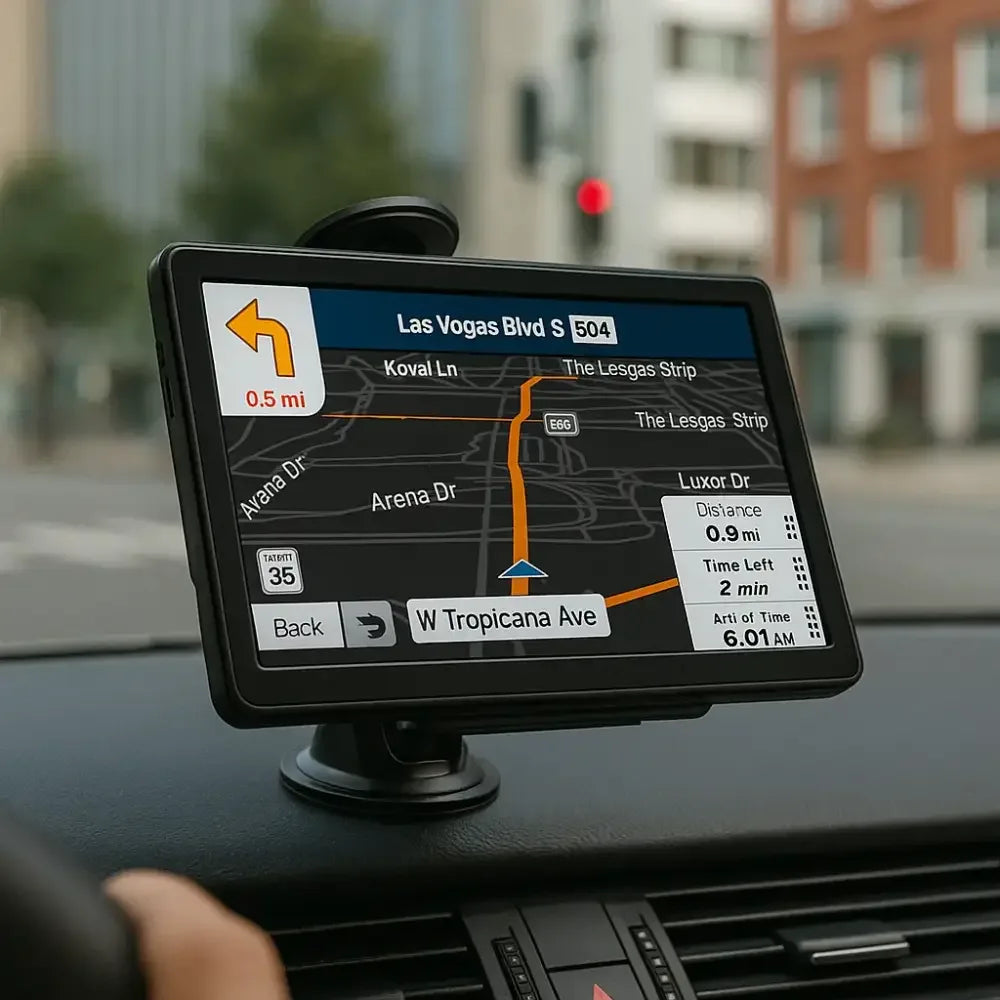 7-Inch GPS Navigation System for Cars & Trucks – Preloaded Maps with Lifetime Updates -