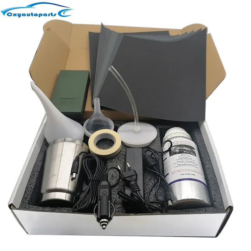Car Headlight Restoration Kit – 800ml Liquid Polymer Scratch Remover & Polishing Fluid