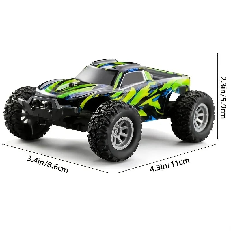 High-Speed RC Car 20km/h All-Terrain Electric Toy Racing Car - Green