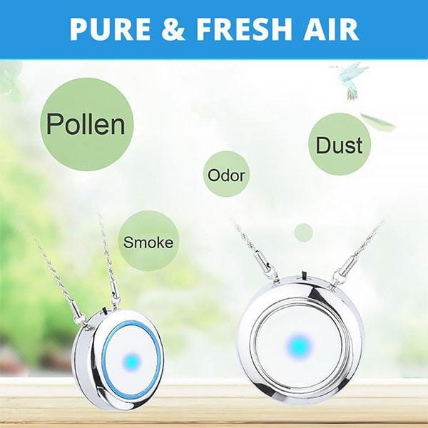 Personal Wearable Air Purifier Ionizer Necklace