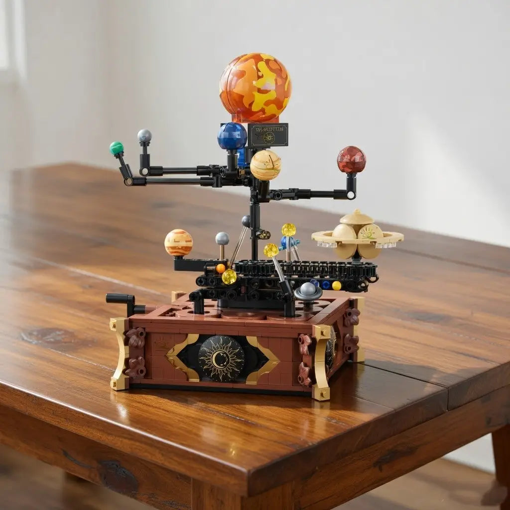 Space Solar System Planet Orbit MINI Building Block Aerospace Desk Ornament