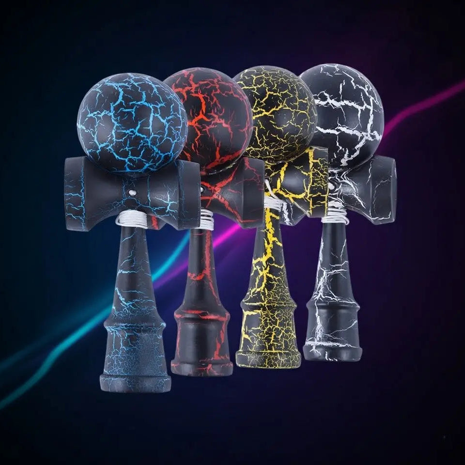 Wooden Kendama Toy – Crack Design Beech Wood Skill Game