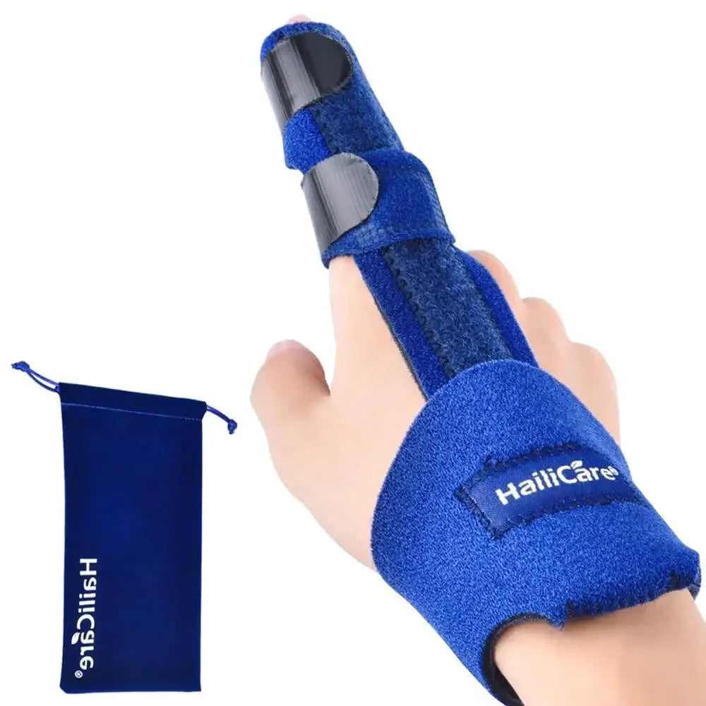Aluminum Finger Splint Brace with Adjustable Strap – Pain Relief & Fracture Protection Support -