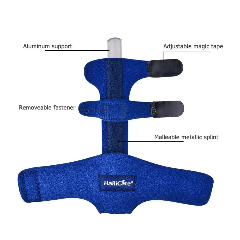 Aluminum Finger Splint Brace with Adjustable Strap – Pain Relief & Fracture Protection Support -