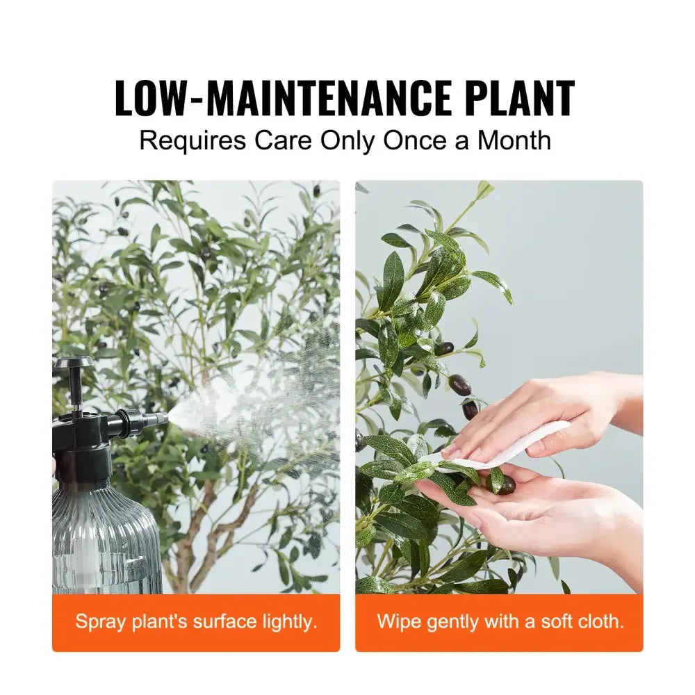 Artificial Olive Tree | Anti-Tip, Low-Maintenance Faux Plant for Home Decor - 5ft type