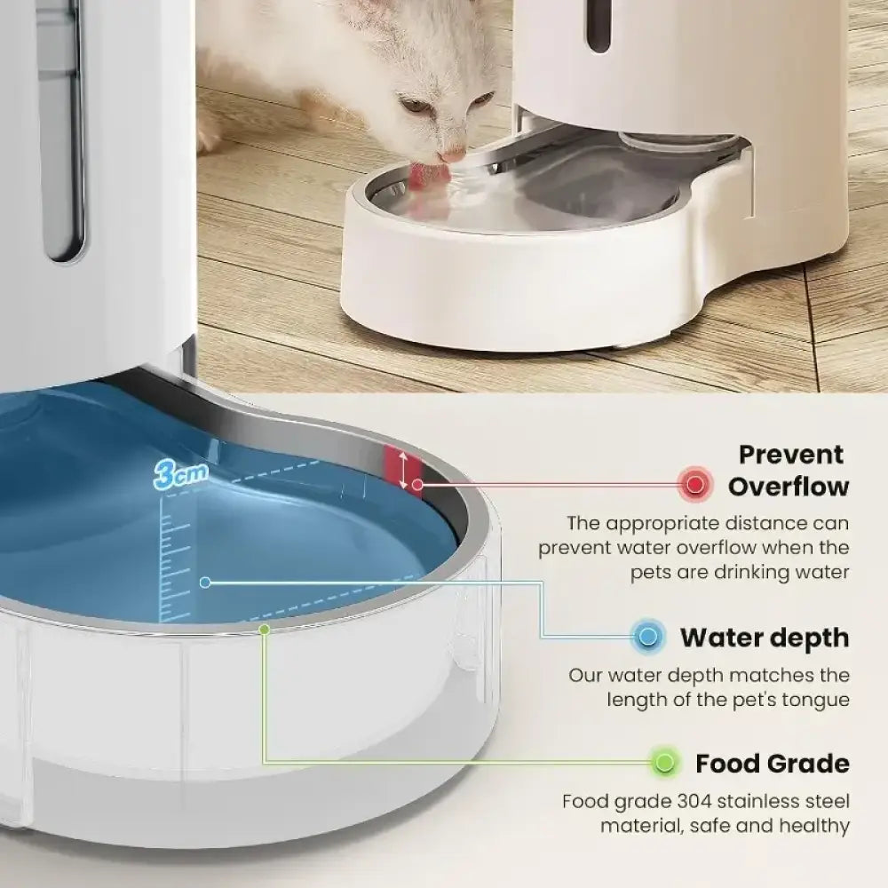 Automatic 9L Pet Water Dispenser with Stainless Steel Bowl, Gravity Feeder, BPA-Free, Easy Clean