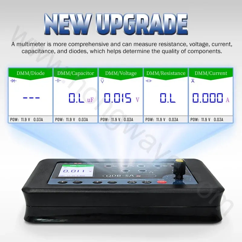 Automotive Actuator Tester with Oscilloscope, Multimeter, PWM Signal Generator & Ignition Coil Driver