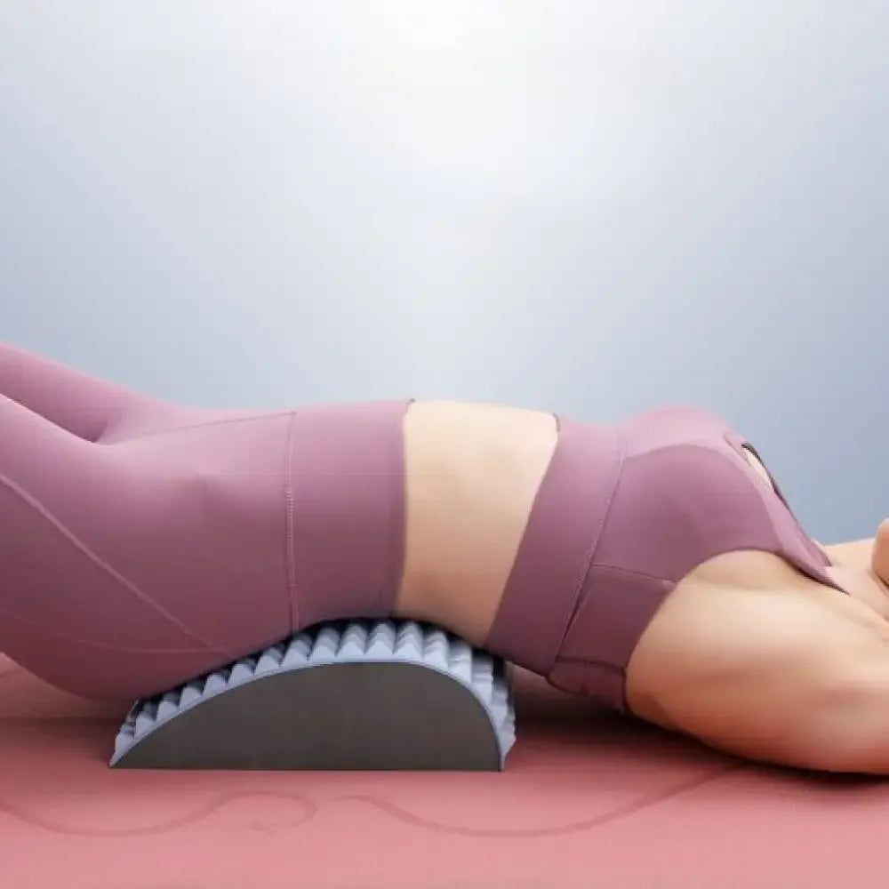 Back Stretcher Pillow Neck Lumbar Support Massager - Pink