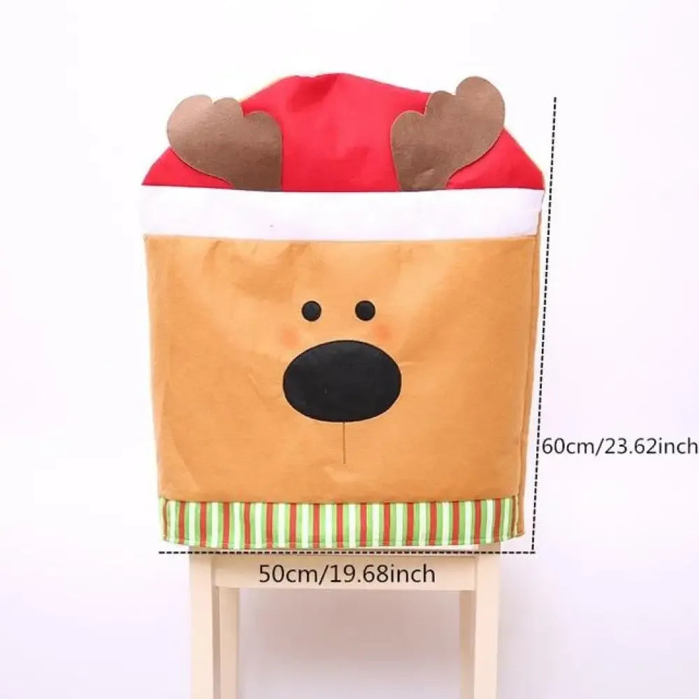 Christmas Chair Covers - ho ho elk