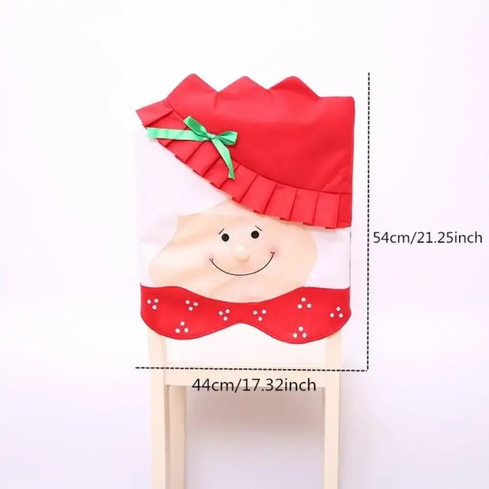 Christmas Chair Covers - old woman