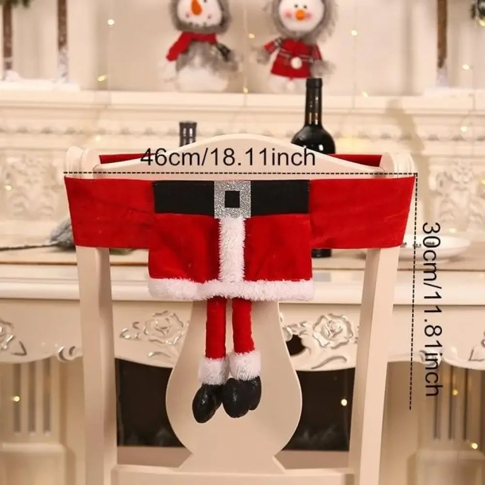 Christmas Chair Covers - santa belt