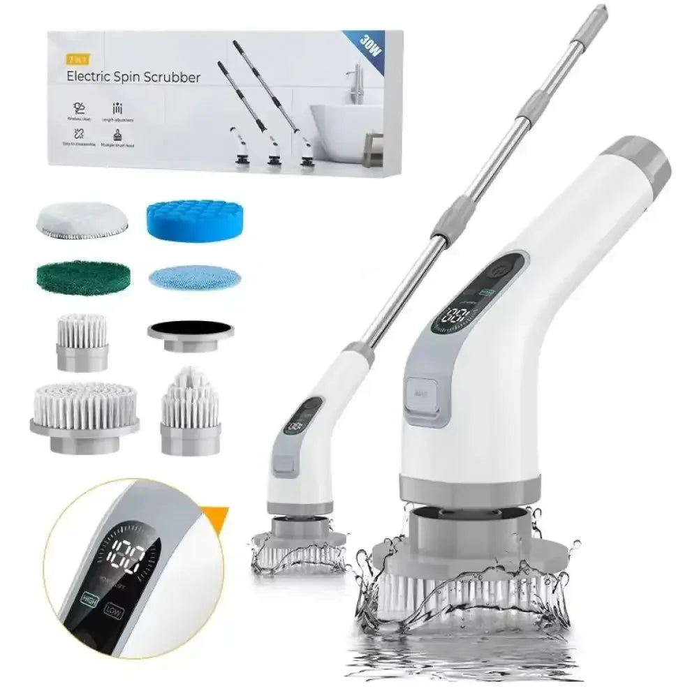 Cordless Electric Cleaning Brush - A11 Gray
