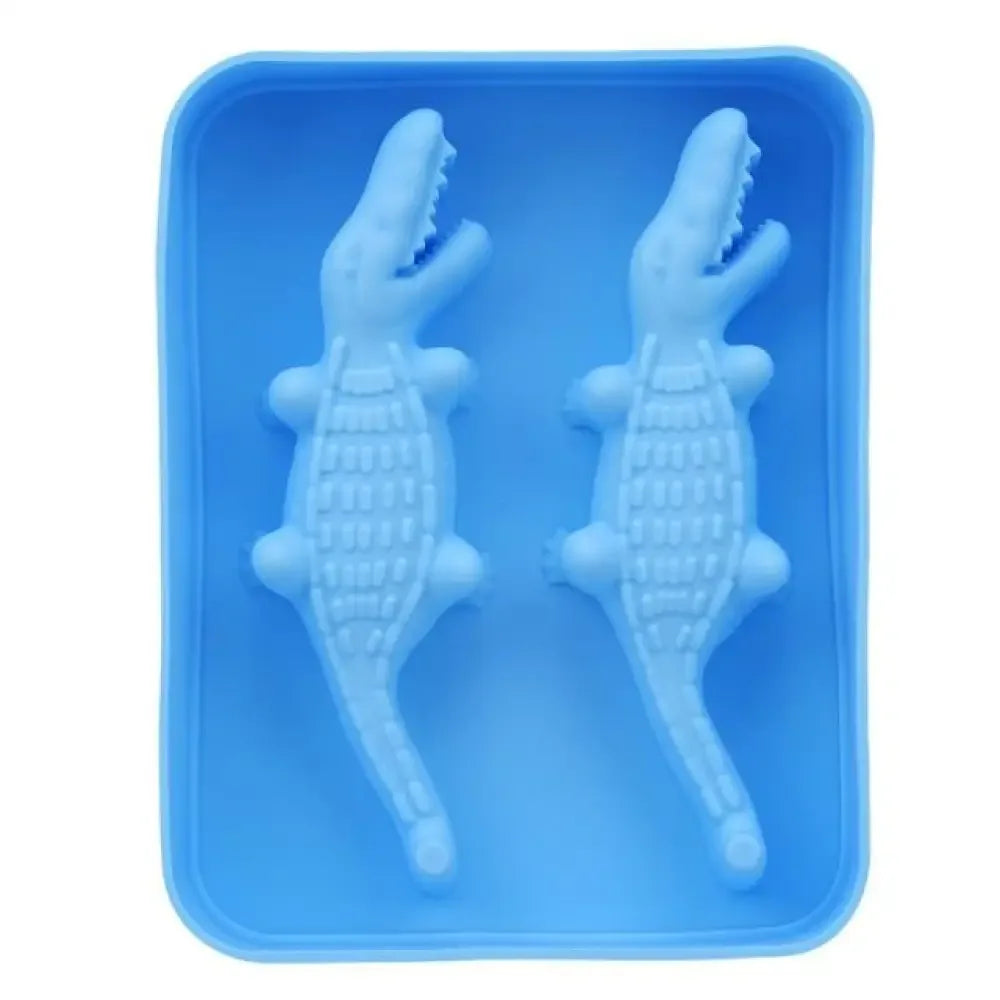 Crocodile Ice Cube Mold - Light Blue