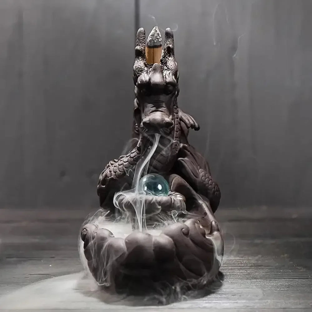 Crystal Dragon Incense Burner -