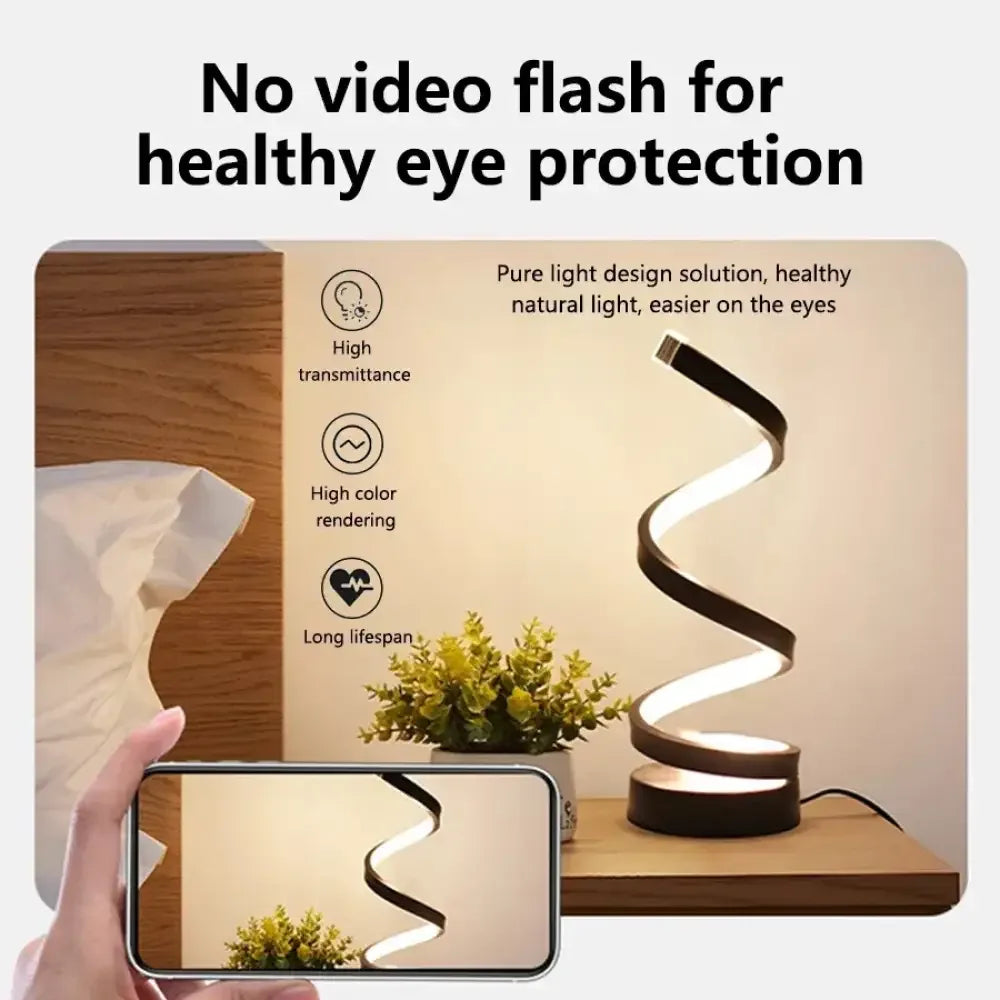 Dimmable Modern Night Light - S Shape