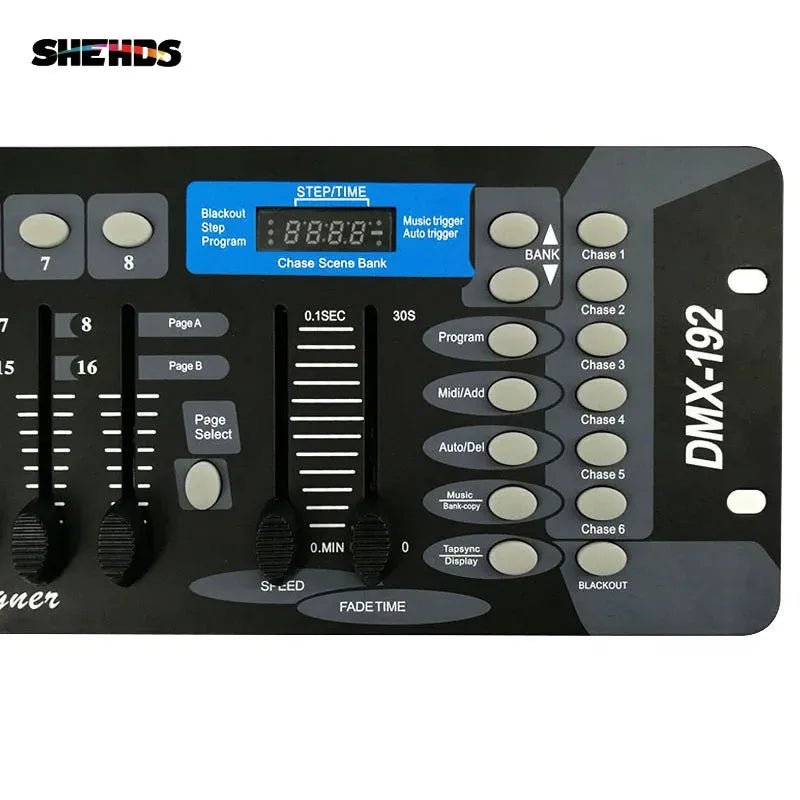 DMX 192 Channel Lighting Controller Compact Console with Voice Activation & Scene Programming