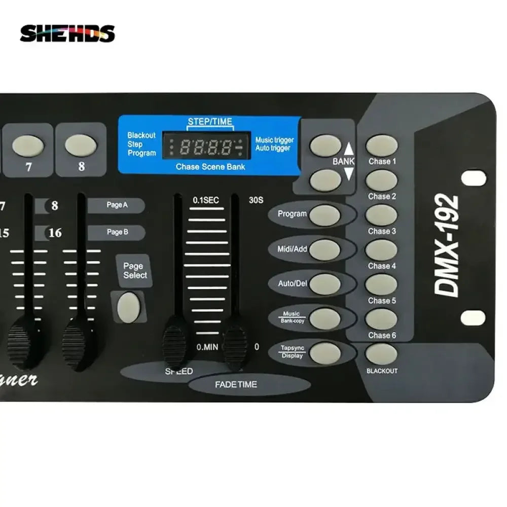 DMX 192 Channel Lighting Controller Compact Console with Voice Activation & Scene Programming - US