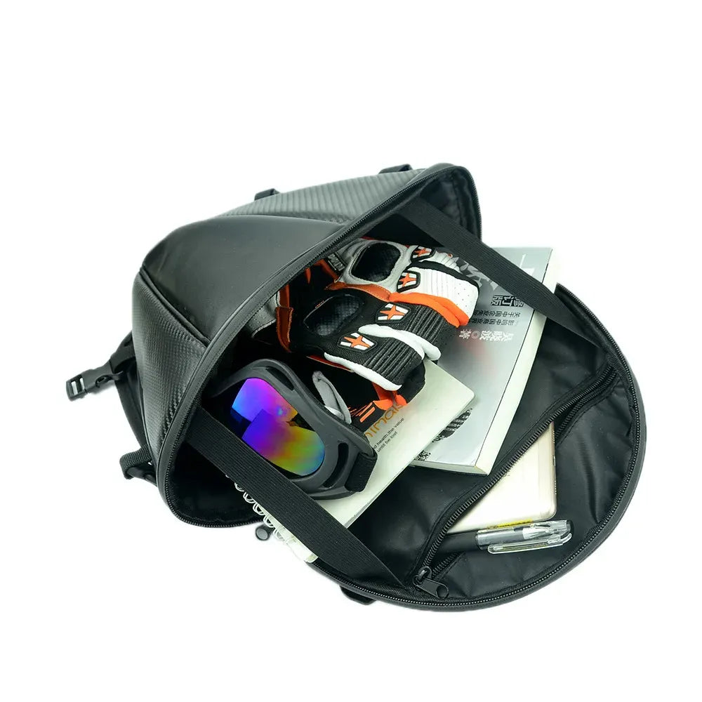 Waterproof Motorcycle Tail Bag – Sport Luggage Saddle Riding Rear Seat Bag for Motorbike, Scooter, and Touring