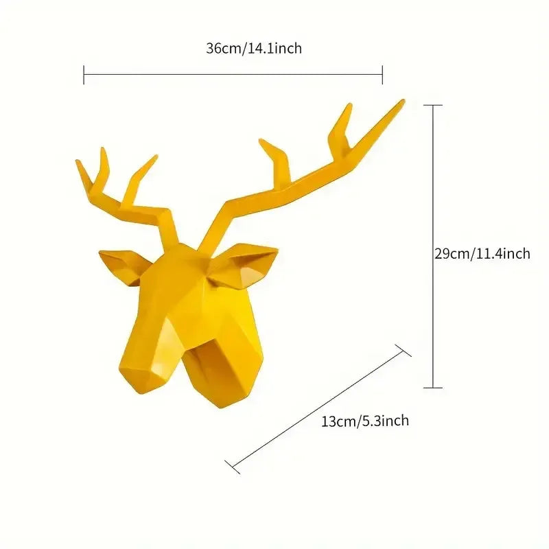Majestic Deer Head Wall Sculpture