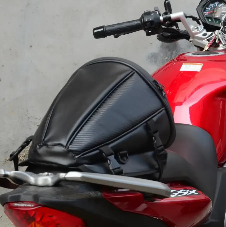 Waterproof Motorcycle Tail Bag – Sport Luggage Saddle Riding Rear Seat Bag for Motorbike, Scooter, and Touring