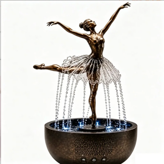 🔥Limited Time Deal - Ballet Dancer Tabletop Water Fountain