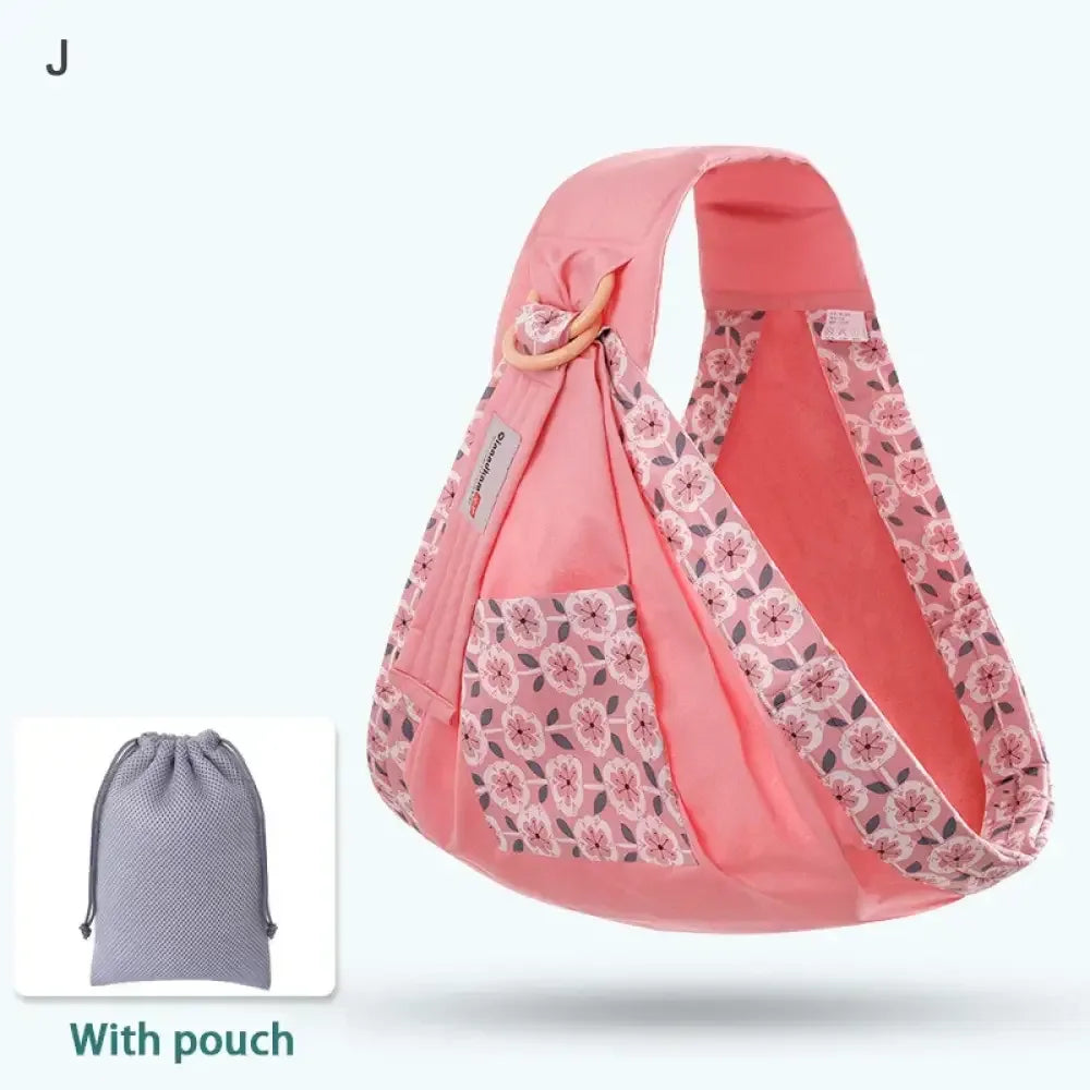 Dual-Use Baby Wrap Sling – Nursing Cover & Infant Carrier - Dark Red