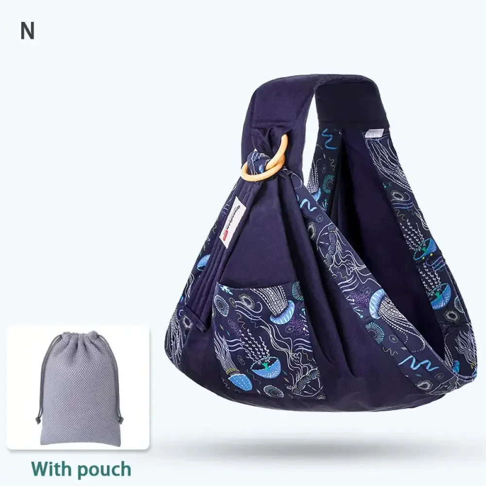 Dual-Use Baby Wrap Sling – Nursing Cover & Infant Carrier - Dark Red