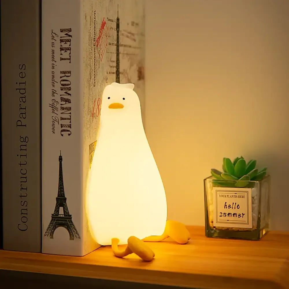 Duck Nightlights Led Night Light Duckling Rechargeable Lamp USB - Duck Silicone Lamp