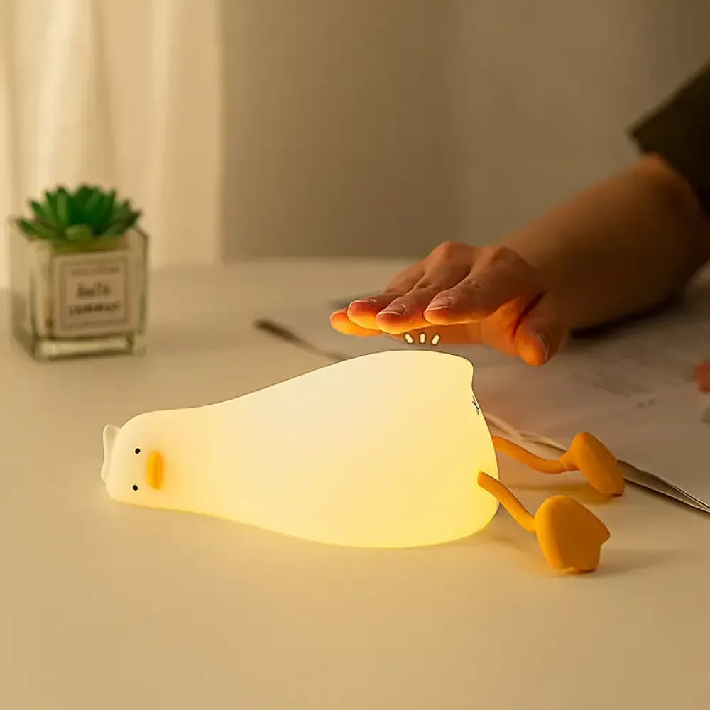 Duck Nightlights Led Night Light Duckling Rechargeable Lamp USB - Duck Silicone Lamp