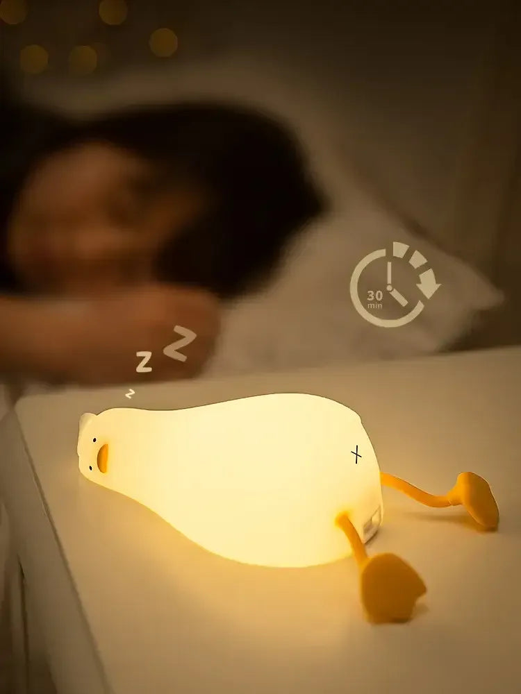 Duck Nightlights Led Night Light Duckling Rechargeable Lamp USB - Duck Silicone Lamp