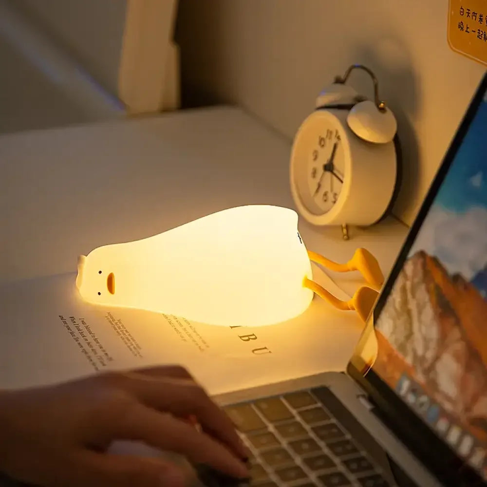 Duck Nightlights Led Night Light Duckling Rechargeable Lamp USB - Duck Silicone Lamp