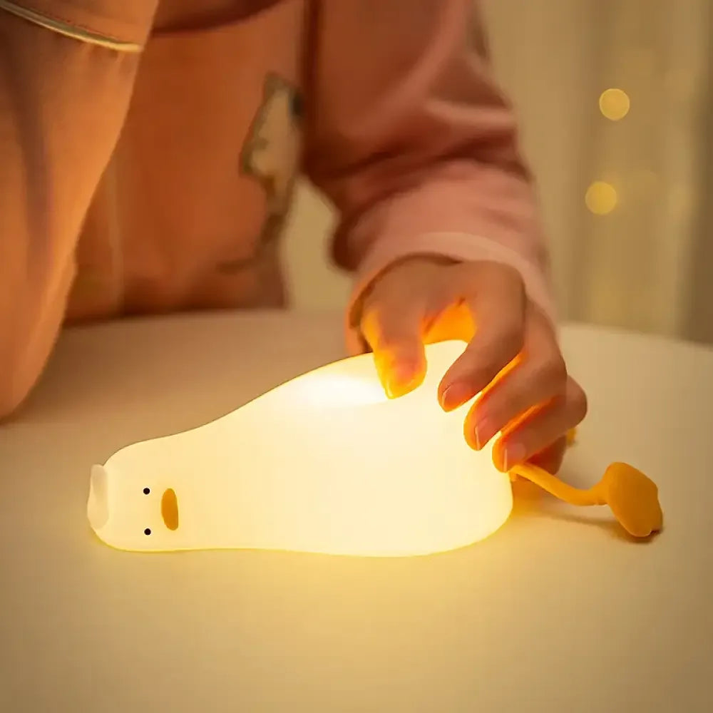 Duck Nightlights Led Night Light Duckling Rechargeable Lamp USB - Duck Silicone Lamp