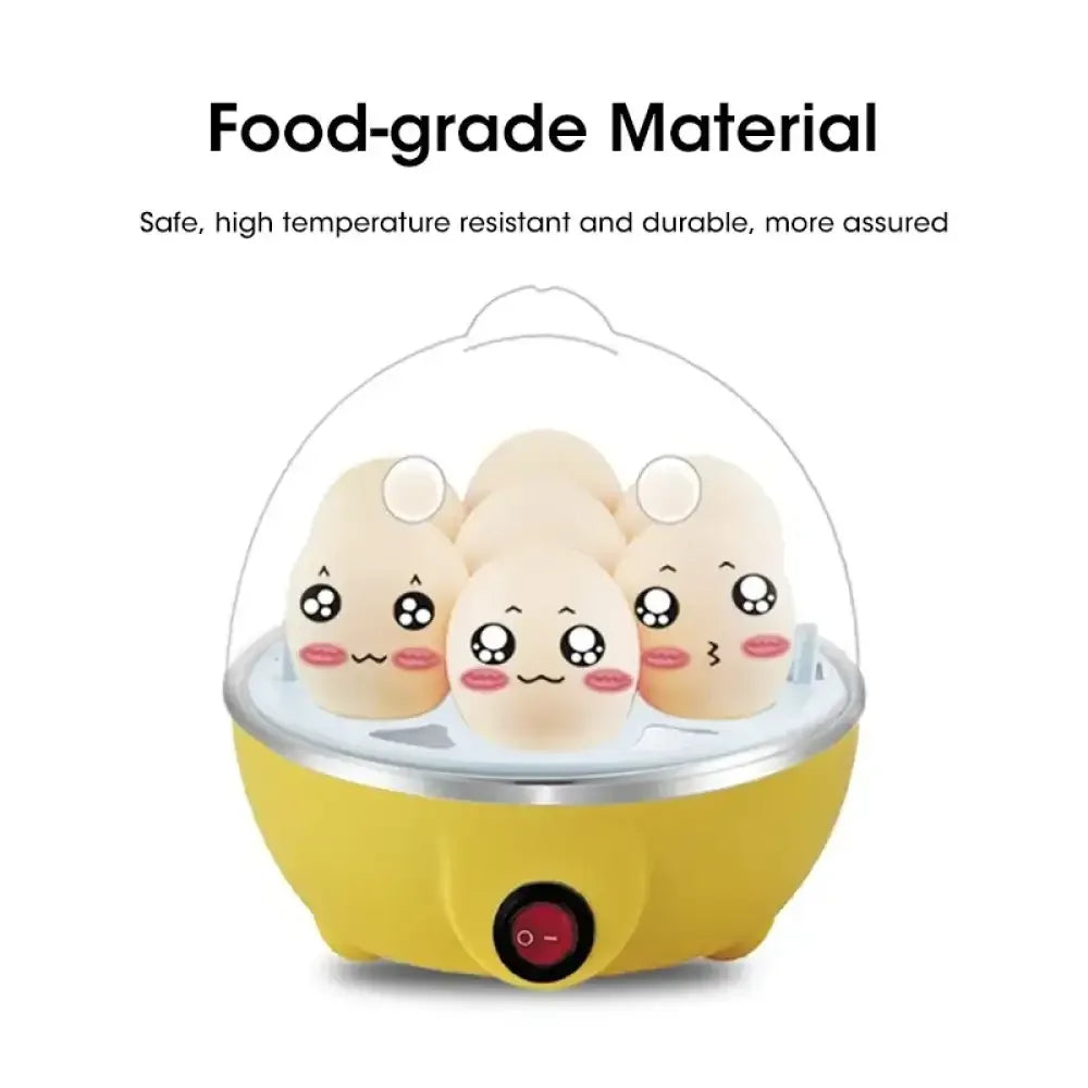 Egg Cooker with Automatic Power Off – 7 Egg Multi-Functional Steamer for Boiled Eggs, Custard & Breakfast - US
