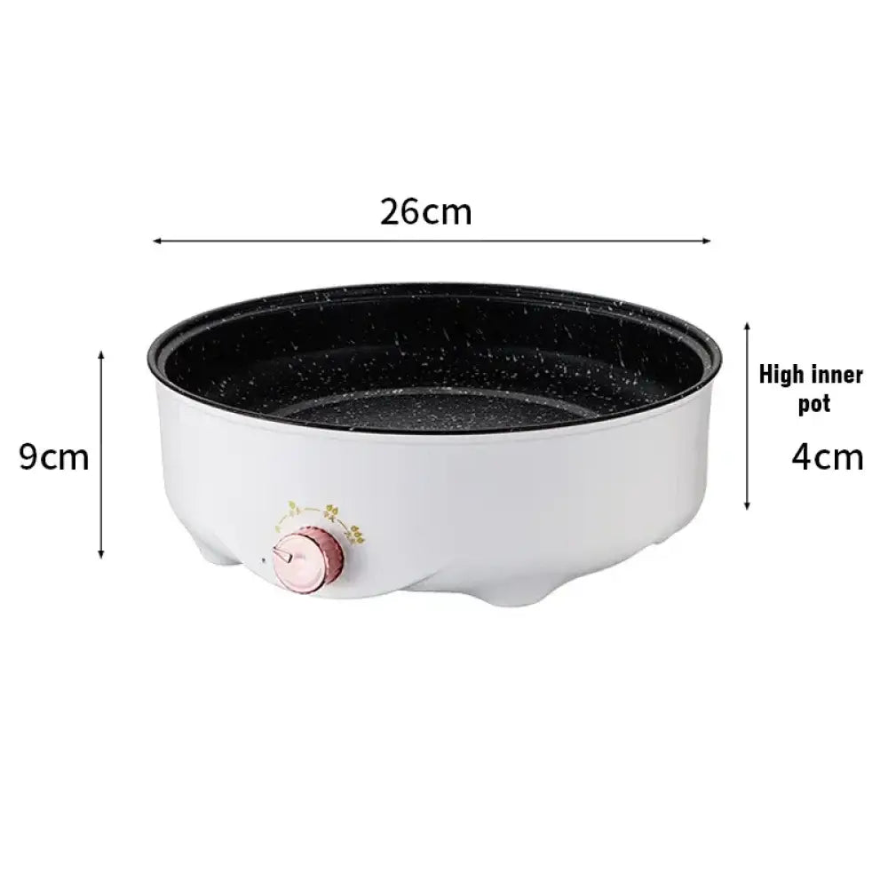 Electric Multi Cooker Frying Pan – 220V Non-Stick Electric Skillet for Barbecue, Steak, Fish, Omelette.