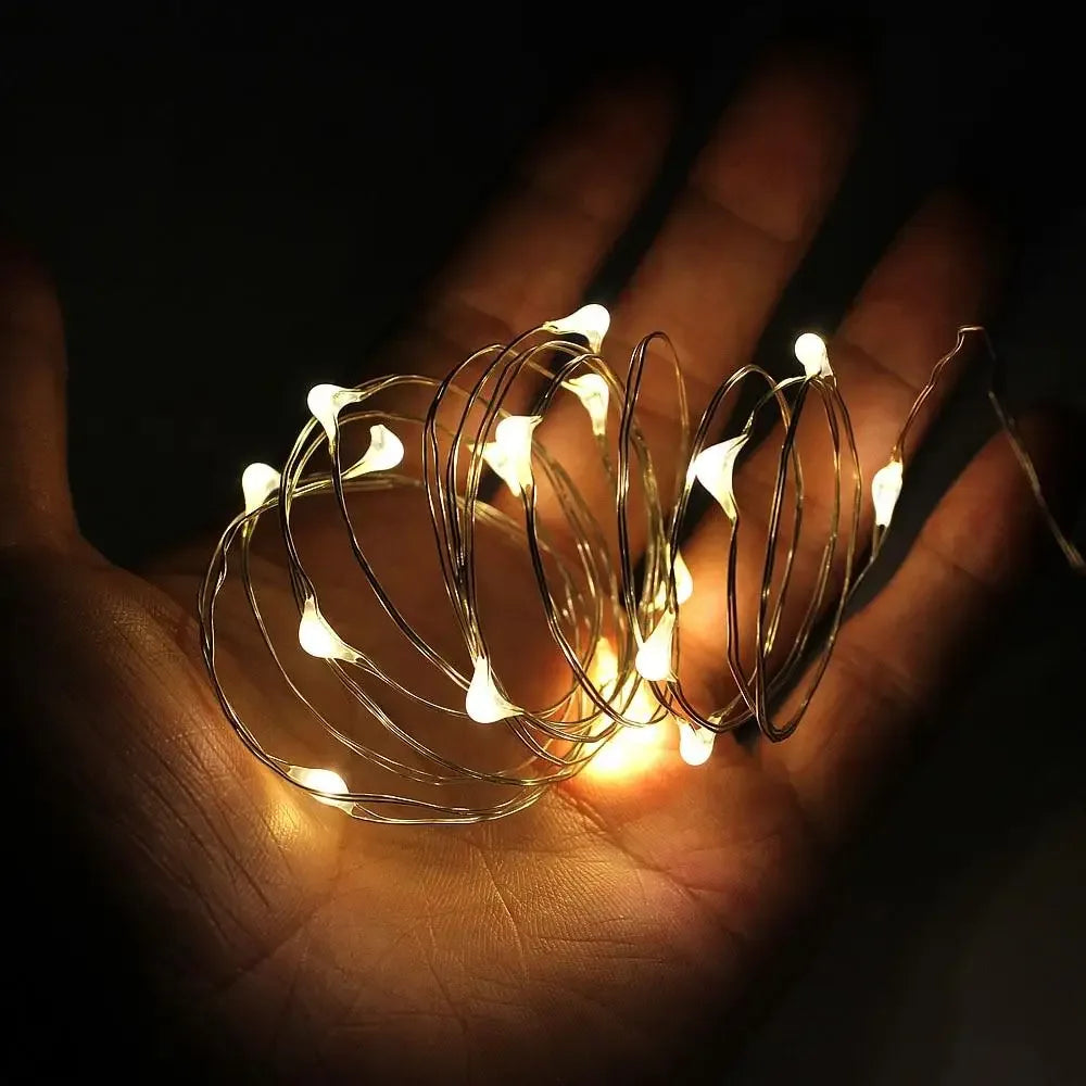 Fairy Wine Bottle Cork String Twinkle Lights - Blue / 2m 20LEDs