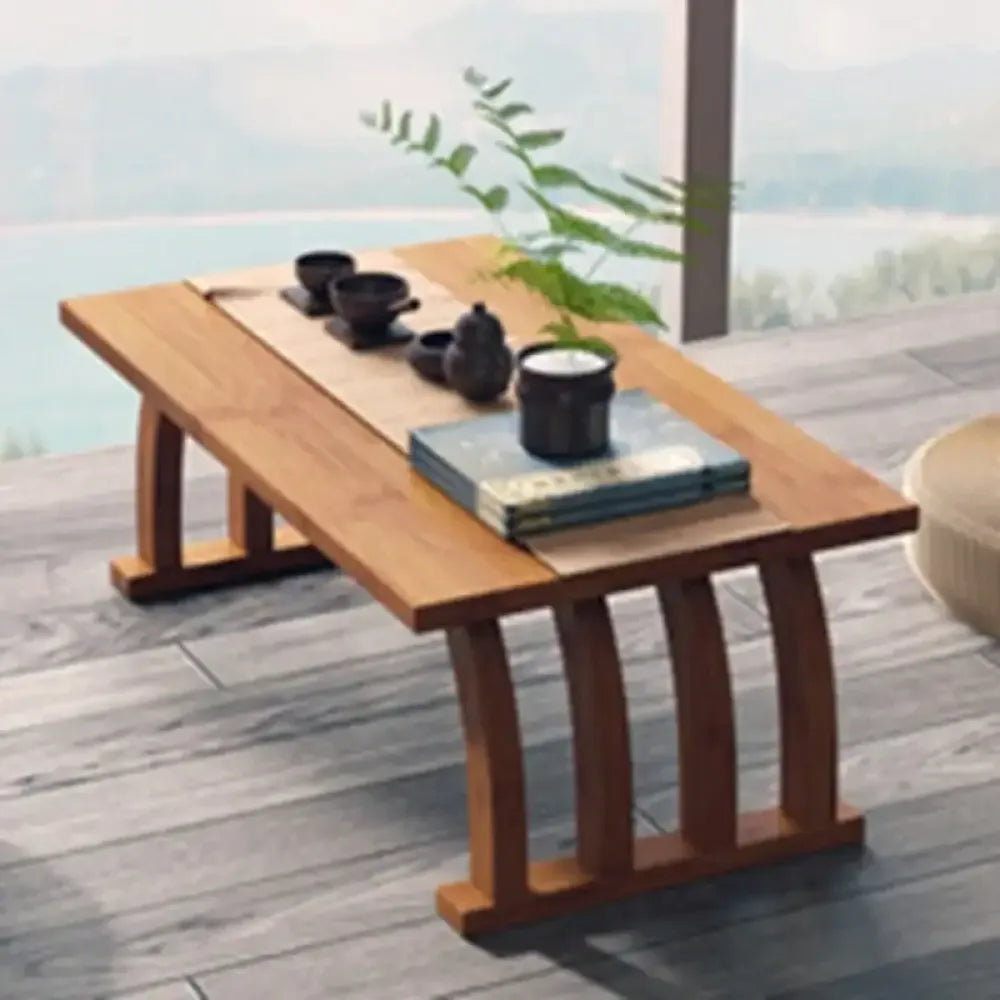 Foldable Low Tea Table Japanese Tatami Bay Window Small Table/Kang Table - 60 cm