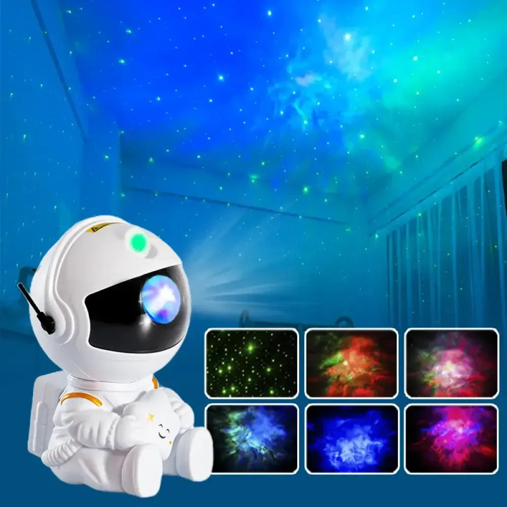 Galaxy Star Projector LED Night Light Starry Sky Astronaut Projectors Lamp - Guitar Black / USB Plug