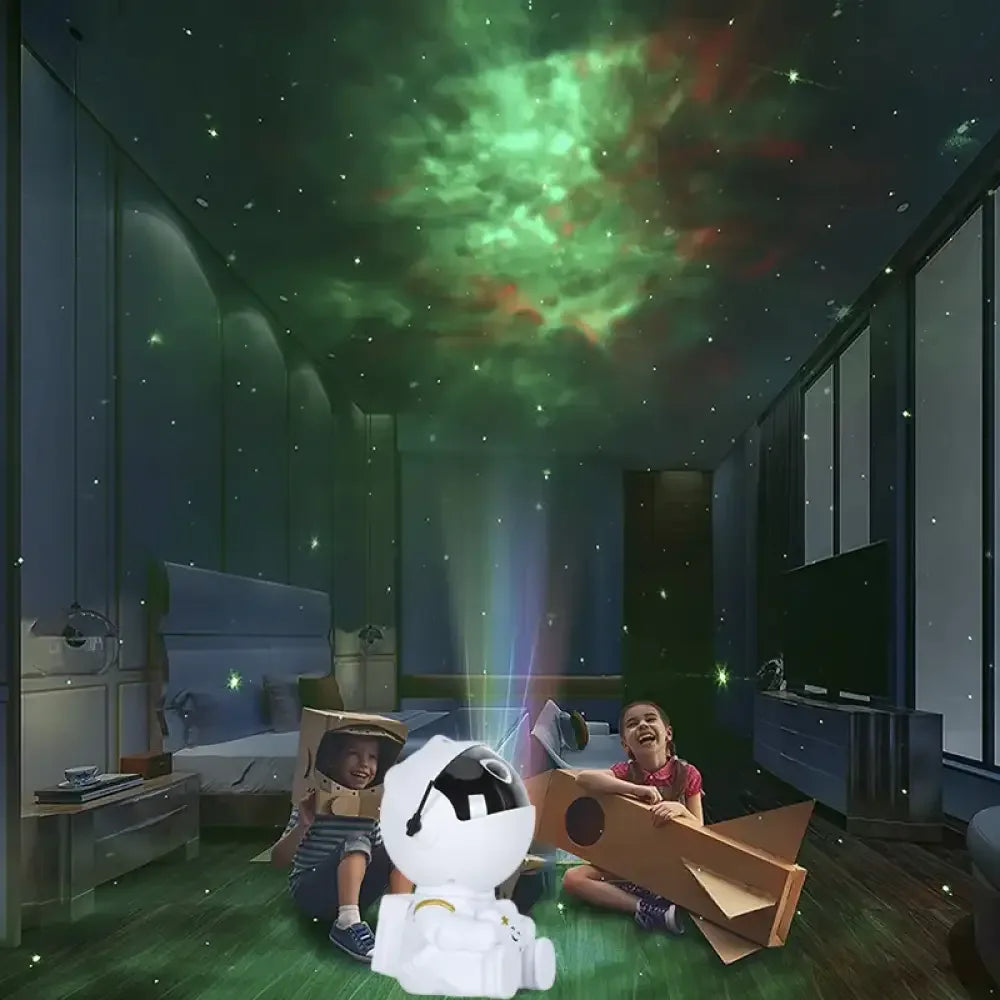 Galaxy Star Projector LED Night Light Starry Sky Astronaut Projectors Lamp - Guitar Black / USB Plug