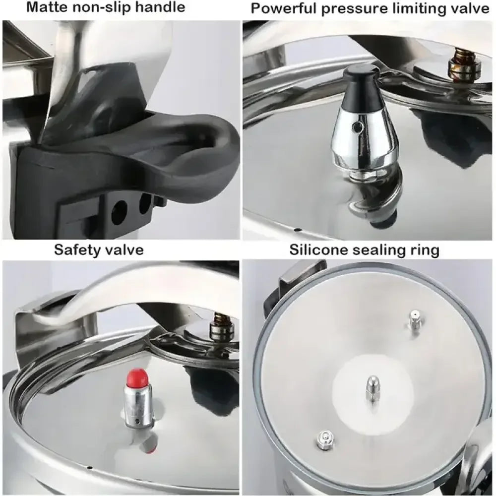 Heavy-Duty Aluminum Pressure Cooker - 5L