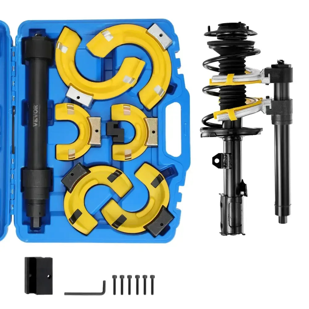 Heavy Duty Strut Spring Compressor Kit with 3 Interchangeable Yokes, 9921 lbs Load Capacity -