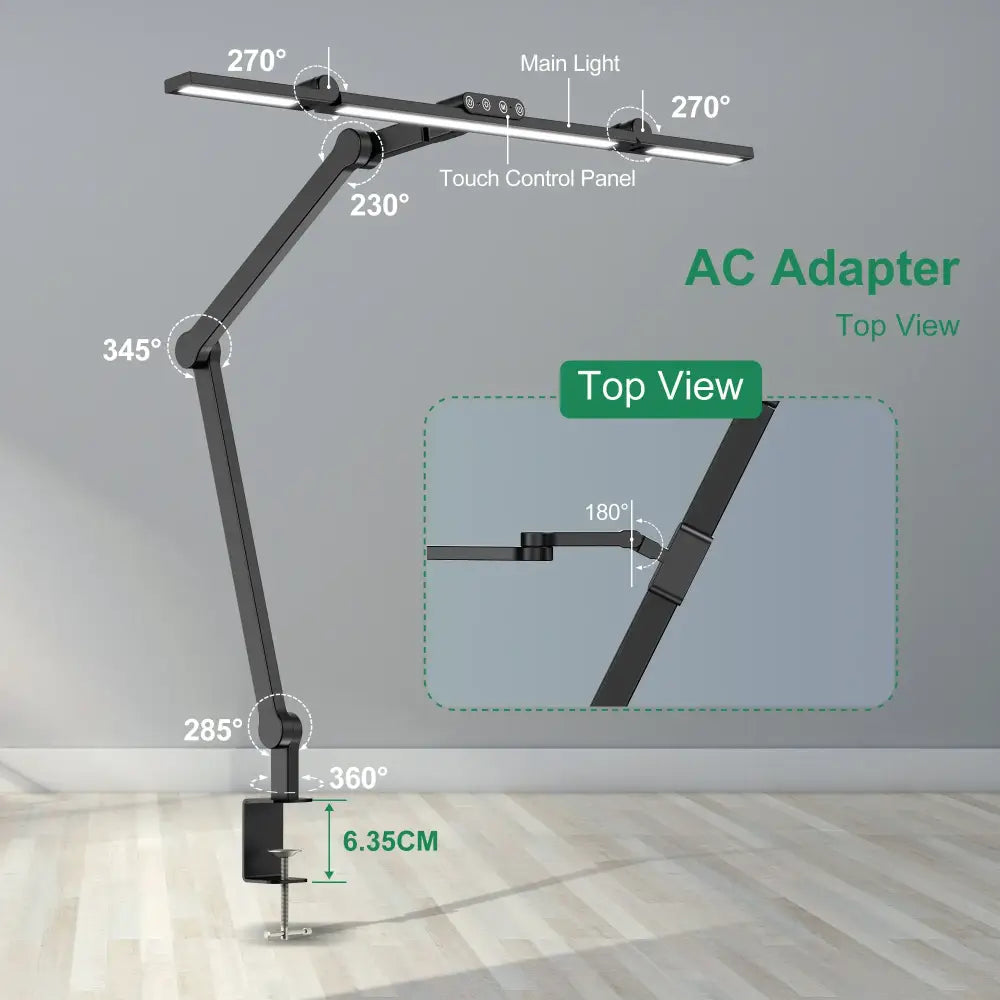 LED Desk Lamp with Clamp